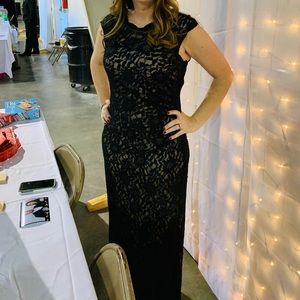 Beautiful Black Dress with slip attached inside size 6!